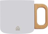 Vue 5 de Mug Dwight | Inox | Manche en bois | 400 ml