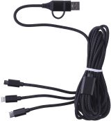 Vue 1 de Câble de charge Sable | 4-en-1 | 290 cm
