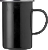 Vue 1 de Mug émaillé Ayden | Bord inox | 500 ml