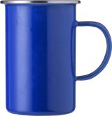 Vue 1 de Mug émaillé Ayden | Bord inox | 500 ml