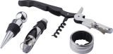 Vue 5 de Set de vin Milana | Simili-cuir aspect liège | 4 pcs