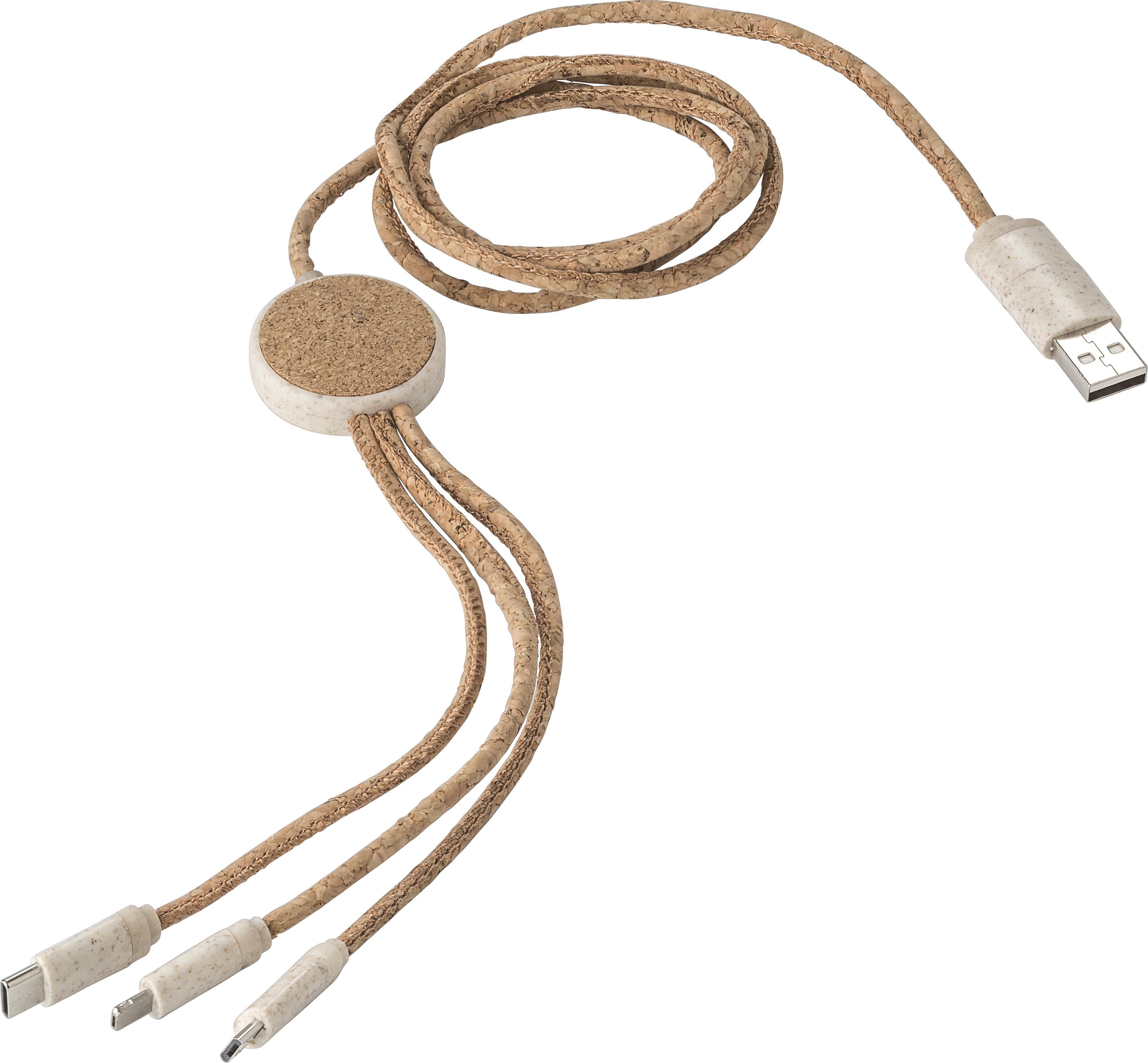 Câble de charge | Liège | 4-en-1 | 1,20 m
