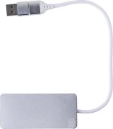 Vue 4 de Hub USB Layton | Aluminium | 3 ports