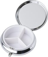 Vue 3 de Pilulier Zara | Métal | 3 compartiments | Miroir