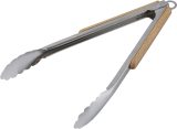 Vue 3 de Pince à barbecue Zephyr | Acier inoxydable
