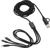 Vue 2 de Câble de charge Sable | 4-en-1 | 290 cm