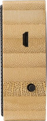 Vue 5 de Enceinte sans fil Fox | Bambou | Solaire