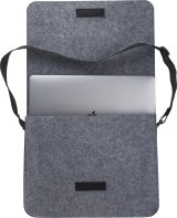 Vue 6 de Sac pour ordinateur portable Layla | Feutre | 15 pouces | Fermeture velcro