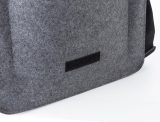 Vue 5 de Sac pour ordinateur portable Layla | Feutre | 15 pouces | Fermeture velcro