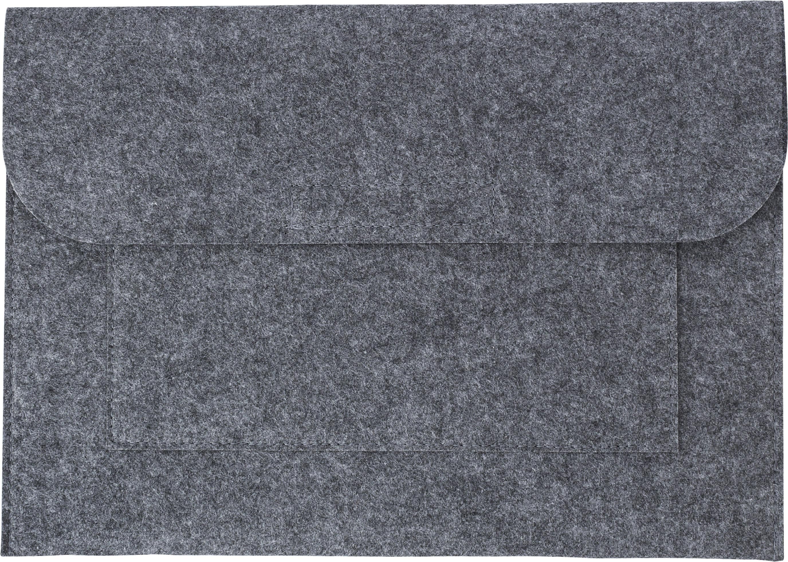 Pochette documents Riley | Feutre | Fermeture velcro