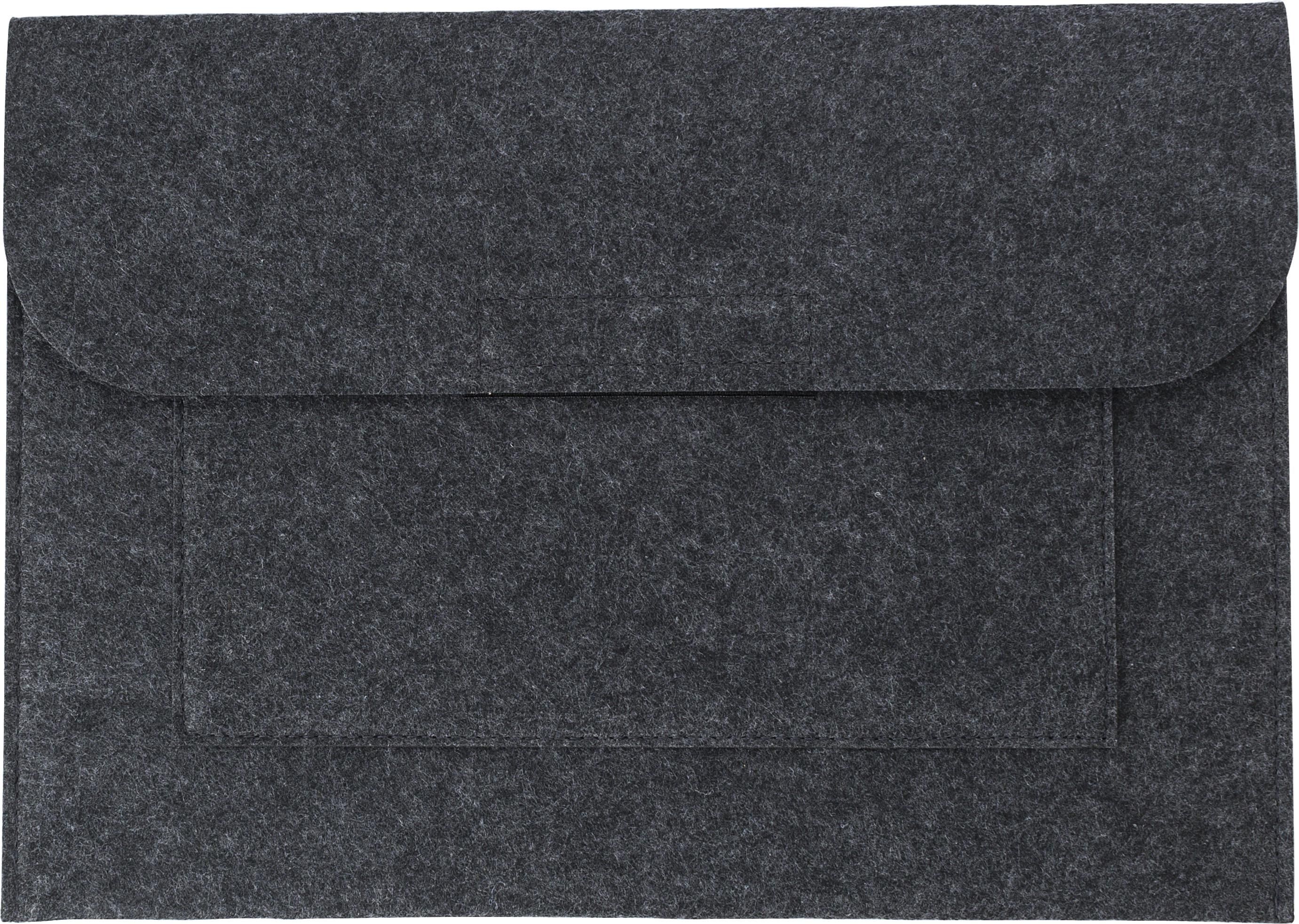 Pochette documents Riley | Feutre | Fermeture velcro