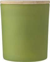 Vue 1 de Bougie Josiah | Verre avec couvercle bambou | Cire de soja | 280 g