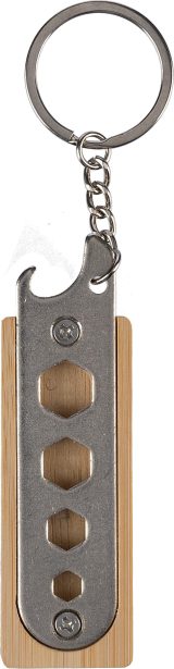 Vue 3 de Outil porte-clés Klaus | Bambou