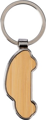 Vue 1 de Porte-clés Angelika | Bambou | Forme de voiture