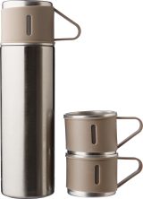 Vue 2 de Set de thermos | Inox | 420 ml + 2 tasses