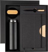 Vue 2 de Coffret cadeau | Gourde, carnet et stylo bille