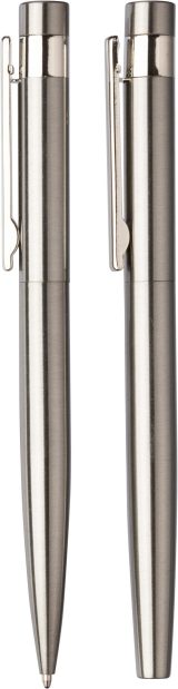 Vue 5 de Set d'écriture Fritz | Inox | Stylo bille twist et rollerball