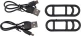 Vue 5 de Set de lumières vélo Elisabeth | Plastique et silicone | Rechargeable | 4 modes