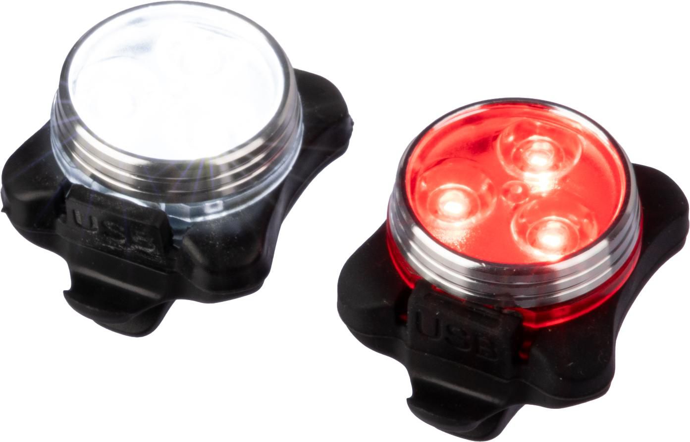 Set de lumières vélo Elisabeth | Plastique et silicone | Rechargeable | 4 modes
