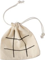 Vue 6 de Jeu de morpion | Bois | Pochette coton