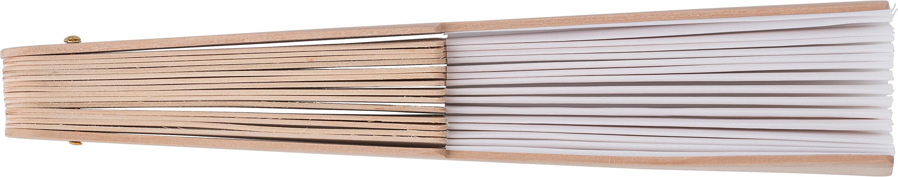 Éventail Rosanne | Tissu | Manche en bois