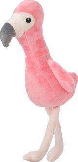 Vue 1 de Flamant rose en peluche Alicia | 18 cm