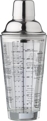 Vue 3 de Shaker à cocktail Adela | Verre | 400 ml