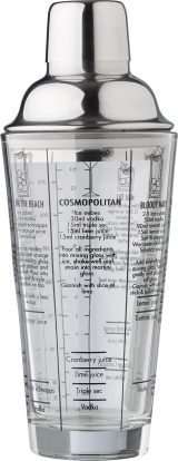Vue 9 de Shaker à cocktail Adela | Verre | 400 ml