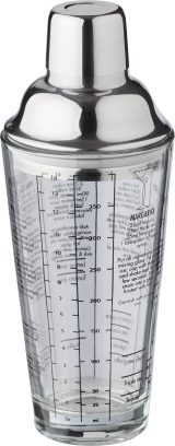 Vue 8 de Shaker à cocktail Adela | Verre | 400 ml