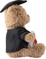 Vue 4 de Peluche Magnus | Ours de remise de diplôme