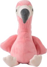Vue 5 de Flamant rose en peluche Alicia | 18 cm