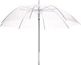 Vue 3 de Parapluie Denise | Transparent | 21 pouces