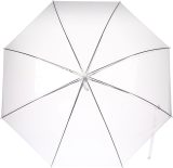 Vue 4 de Parapluie Denise | Transparent | 21 pouces