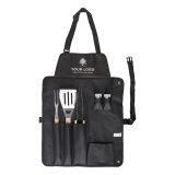 Vue 6 de Set barbecue Hugo | Inox | Tablier