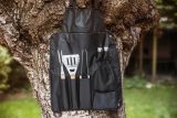 Vue 5 de Set barbecue Hugo | Inox | Tablier