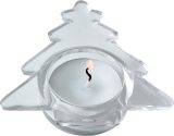 Vue 3 de Photophore Casey | Verre | Sapin de Noël