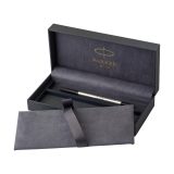 Vue 4 de Parker Sonnet stylo roller | Acier inoxydable