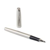 Vue 3 de Parker Sonnet stylo roller | Acier inoxydable