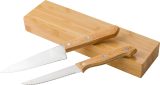 Vue 4 de Set de couteaux Tony | Bambou | 2 pcs | Boîte magnétique