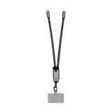 Vue 4 de BrandCharger câble de charge Lany Wristband | USB-C
