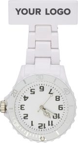 Vue 1 de Montre infirmière Simone | Plastique | Épingle