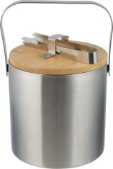 Vue 2 de Seau à glace Fenwick | Acier inoxydable | 1,2 l