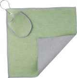 Vue 4 de Serviette de golf Idris | Avec pochette