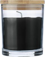 Vue 1 de Bougie Riven | Verre avec couvercle bambou