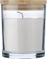 Vue 1 de Bougie Riven | Verre avec couvercle bambou