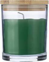 Vue 1 de Bougie Riven | Verre avec couvercle bambou