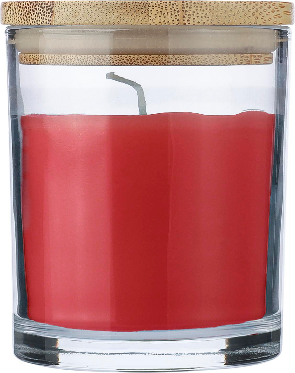 Bougie Riven | Verre avec couvercle bambou