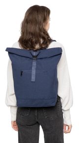 Vue 3 de Sac à dos Thaddeus | Rabat roulé | 15 l