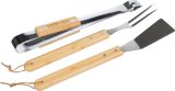 Vue 4 de Set barbecue Kaitlyn | Inox | 3 pcs | Manches en bois