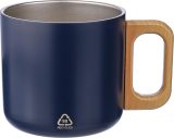 Vue 7 de Mug Dwight | Inox | Manche en bois | 400 ml